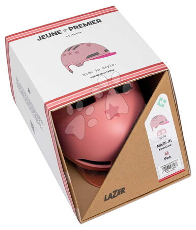 Dětské přilby - Přilba Lazer Bike Helmet Pink Jeune Premier - 5