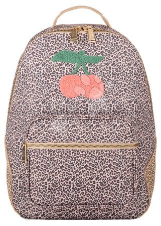 Jeune Premier - Školská taška batoh Backpack Bobbie Leopard Cherry Jeune Premier ergonomická luxusné prevedenie 41*30 cm
