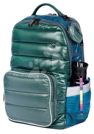 Školské tašky a batohy - Školská taška batoh New Bobbie Puffer Green Jeune Premier - 3