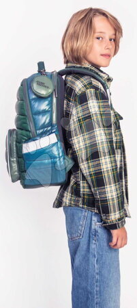 Školské tašky a batohy - Školská taška batoh New Bobbie Puffer Green Jeune Premier - 9