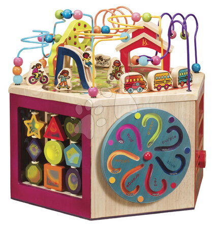 Дървени играчки - Drevené interaktívne centrum Youniversity B-Toys