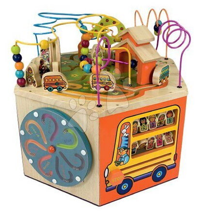Дървени играчки - Drevené interaktívne centrum Youniversity B-Toys_1