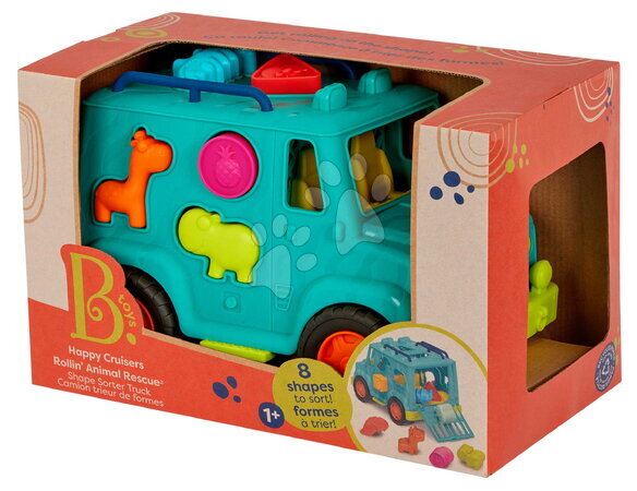 Vývoj motoriky - Vkladačka nákladní auto Animal Rescue B-Toys - 1