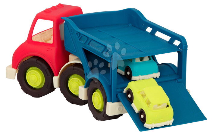 Nákladní auta - Nákladní auto transportér Car Carrier Happy Cruisers B-Toys - 2
