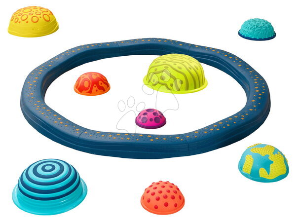 Klätterställningar för barn - Prekážková dráha so stupienkami Balance Planet Hopper B-Toys