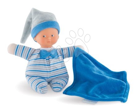 Igrače dojenčki od 0. meseca - Dojenček Minirêve Mon Doudou Corolle moder 16 cm od 0 mes