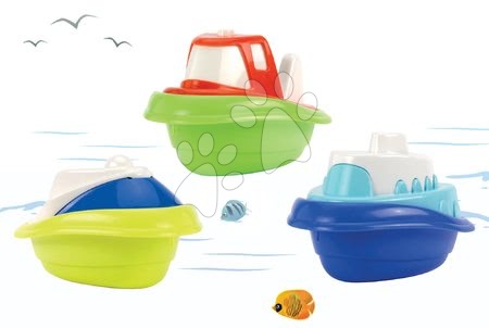 Pool and beach toys - Ecoiffier Toy Boat Set - 3 pieces