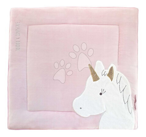 Doudou et Compagnie - Suport de joacă din material cu unicorn Park Mat Unicorn Doudou et Compagnie
