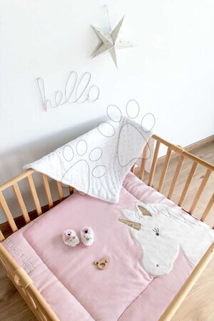 Hrázdičky a hracie podložky  - Textilná podložka na hranie s jednorožcom Park Mat Unicorn Doudou et Compagnie - 2