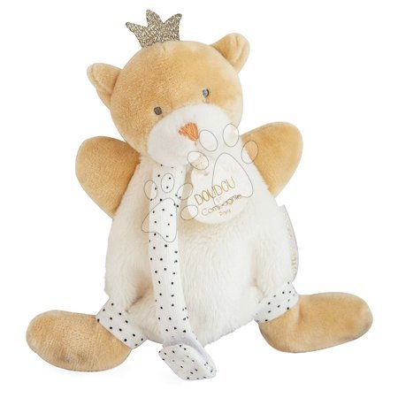 Plišaste igrače - Plišasti medvedek z obeskom za dudo Bear Little King Perlidoudou Doudou et Compagnie