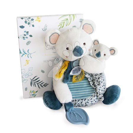 Jucării dentiție - Koala de pluș cu pui și zornăitoare Yoca le Koala Doudou et Compagnie - 4