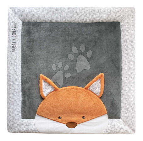 Doudou et Compagnie - Suport de joacă din material cu vulpiță Park Mat Fox Doudou et Compagnie