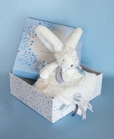 Igračke za grljenje i spavanje - Plyšový zajačik na maznanie Bunny Happy Glossy Doudou et Compagnie_1