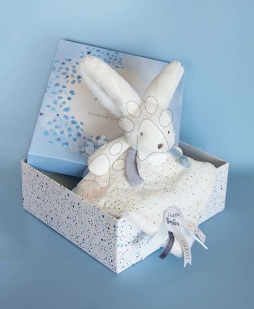 Hračky na maznanie a usínanie - Plyšový zajačik na maznanie Bunny Happy Glossy Doudou et Compagnie_1