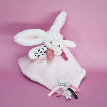 Igračke za grljenje i spavanje - Plyšový zajačik na maznanie Happy Blush Doudou et Compagnie_1