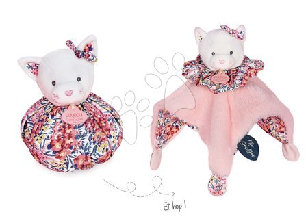 Zabawki do przytulania i zasypiania - Pluszowy kotek do przytulania Doudou Boule 3v1 Doudou et Compagnie - 2