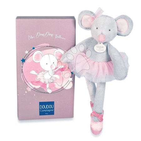 Jucarii de pluș - Păpușă de pluș șoricel Mouse My Doudou Ballerine Doudou et Compagnie_1