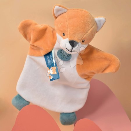 Plišaste igrače - Plišasta lisička za lutkovno gledališče Fox Hand Puppet Doudou et Compagnie_1