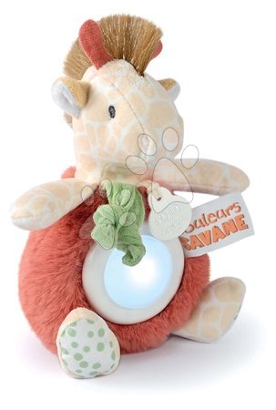 Plyšové a textilní hračky - Plyšová žirafa s nočním světlem Nightlight Couleurs Savane Doudou et Compagnie