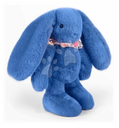 Plyšoví zajíci - Plyšový zajíček Fleurette the Bunny Blue Doudou et Compagnie - 3