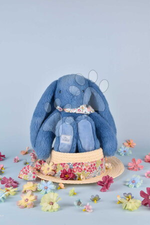 Plyšoví zajíci - Plyšový zajíček Fleurette the Bunny Blue Doudou et Compagnie - 4