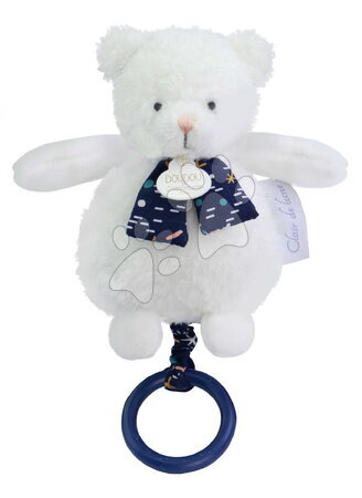 Igračke za krevetić - Plišani medo koji svijetli u tami uz melodiju Moonlight Collection Music Box Doudou et Compagnie