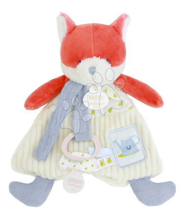 Doudou et Compagnie | Strana 10 - Plyšová liška s klipem na dudlík Romarin the Fox My Garden Dummy Holder Doudou et Compagnie