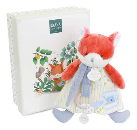 Doudou et Compagnie | Strana 10 - Plyšová liška s klipem na dudlík Romarin the Fox My Garden Dummy Holder Doudou et Compagnie_1