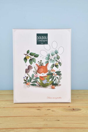 Hračky na mazlení DouDou - Plyšová liška s chrastítkem Romarin the Fox My Garden Rattle Doudou et Compagnie - 7