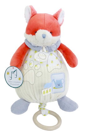 Igračke za krevetić - Plišana lisica s melodijom Romarin the Fox In my Garden Music Box Doudou et Compagnie
