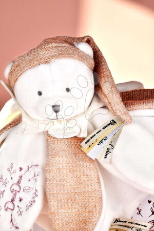 Hračky na mazlení DouDou - Plyšový medvídek na mazlení Doudou 25 Years Doudou Collector Pink Doudou et Compagnie - 2