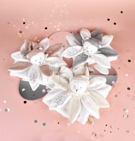 Hračky na mazlení DouDou - Plyšový medvídek na mazlení Doudou 25 Years Doudou Collector Pink Doudou et Compagnie - 7