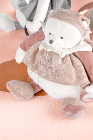 Igrače za crkljanje in uspavanje - Plišasti roza medvedek Dodou, 25 let, aktivna lutka Doudou et Compagnie_1