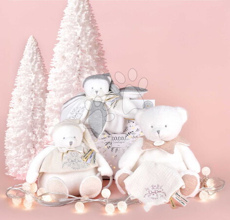 Hračky na mazlení DouDou - Plyšový medvídek na mazlení Doudou 25 Years Doudou Collector Grey Doudou et Compagnie - 14
