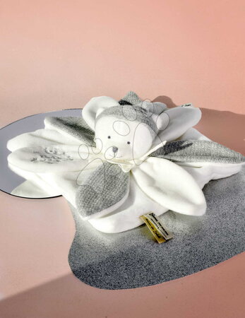 Hračky na mazlení DouDou - Plyšový medvídek na mazlení Doudou 25 Years Doudou Collector Grey Doudou et Compagnie - 5