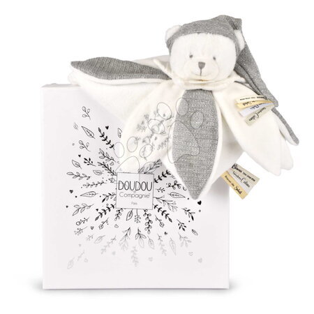 Igrače za crkljanje in uspavanje - Plišasti medvedek za crkljanje Doudou 25 Years Doudou Collector Grey Doudou et Compagnie_1