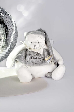 Hračky na mazlení DouDou - Plyšový medvídek Doudou 25 Years Activity Puppet Grey Doudou et Compagnie - 4