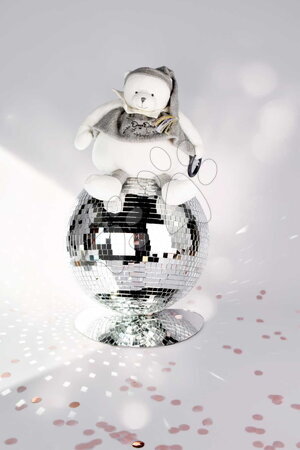 Hračky na mazlení DouDou - Plyšový medvídek Doudou 25 Years Activity Puppet Grey Doudou et Compagnie - 6