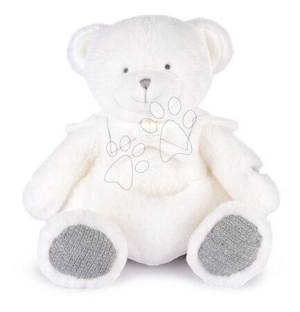 Igračke za krevetić - Plišani medvjedić s krpicom za maženje Doudou 25 Years Puppet with Handkerchief Grey Doudou et Compagnie