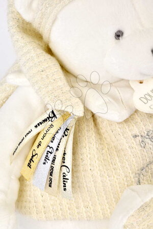 Kiságy játékok  - Plüss mackó dédelgetésre Dodou 25 Ans Activity Puppet White Doudou et Compagnie_1