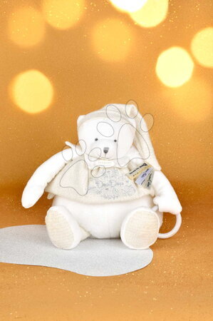 Hračky na mazlení DouDou - Plyšový medvídek Doudou 25 Years Activity Puppet White Doudou et Compagnie - 4
