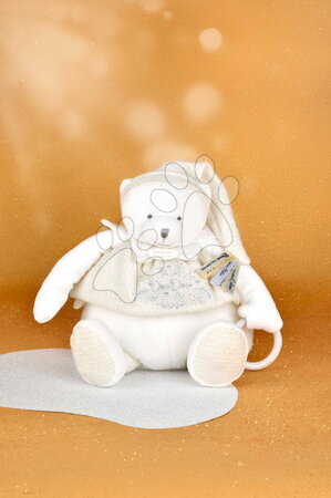 Hračky na mazlení DouDou - Plyšový medvídek Doudou 25 Years Activity Puppet White Doudou et Compagnie - 5