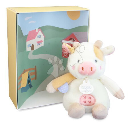 Plyšové a textilní hračky - Plyšové zvířátko se zvukem The Farm Doudou with Sound Box Doudou et Compagnie - 10