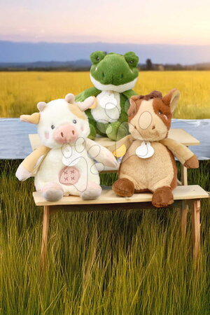Plyšové a textilní hračky - Plyšové zvířátko se zvukem The Farm Doudou with Sound Box Doudou et Compagnie - 38
