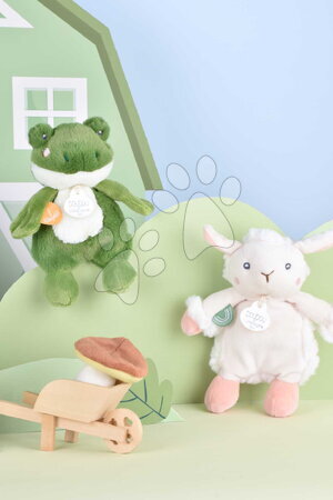 Plyšové a textilní hračky - Plyšové zvířátko se zvukem The Farm Doudou with Sound Box Doudou et Compagnie - 39