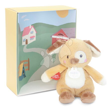 Plyšové a textilní hračky - Plyšové zvířátko se zvukem The Farm Doudou with Sound Box Doudou et Compagnie - 19
