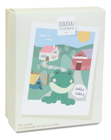 Plyšové a textilní hračky - Plyšové zvířátko se zvukem The Farm Doudou with Sound Box Doudou et Compagnie - 25