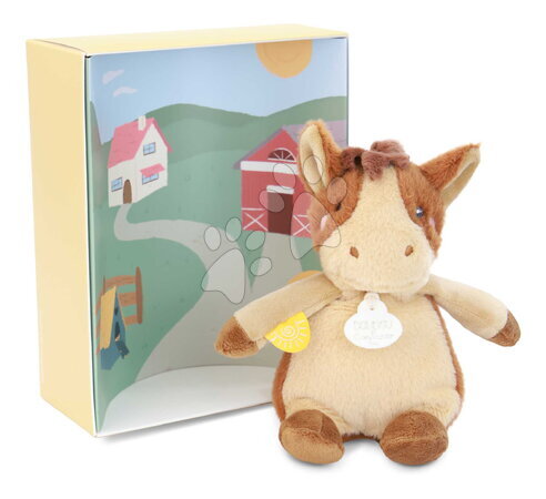 Plyšové a textilní hračky - Plyšové zvířátko se zvukem The Farm Doudou with Sound Box Doudou et Compagnie - 27
