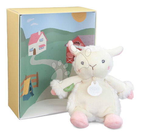 Plyšové a textilní hračky - Plyšové zvířátko se zvukem The Farm Doudou with Sound Box Doudou et Compagnie - 31