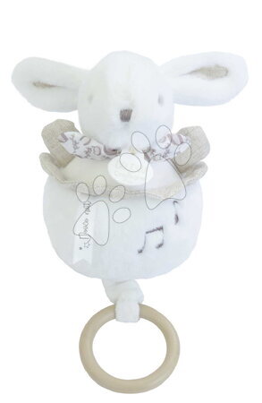 Plüschtiere - Plüschhase mit Melodie „Lapin Doudou Music Box White“ von Doudou et Compagnie